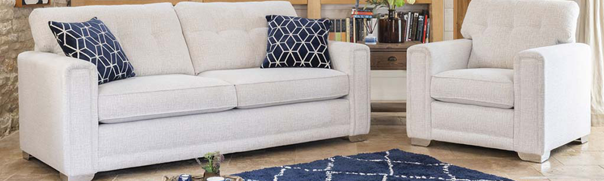 4 Fabric Seater Sofas